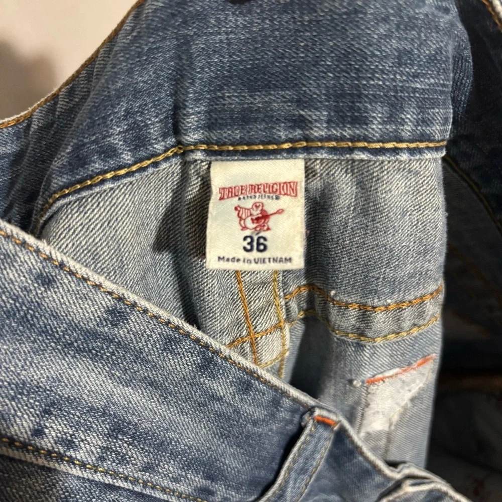 True Religion size 36 Ripped Denim Jeans